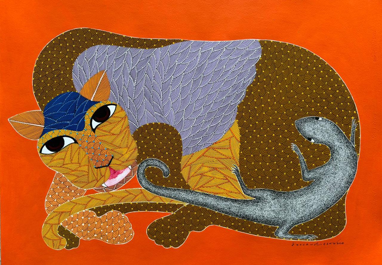 ゴンドアートNo.28 Buy Original Gond 28 Painting online By Venkat Shyam | Eikowa