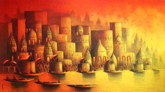 Ganges in the Golden Light