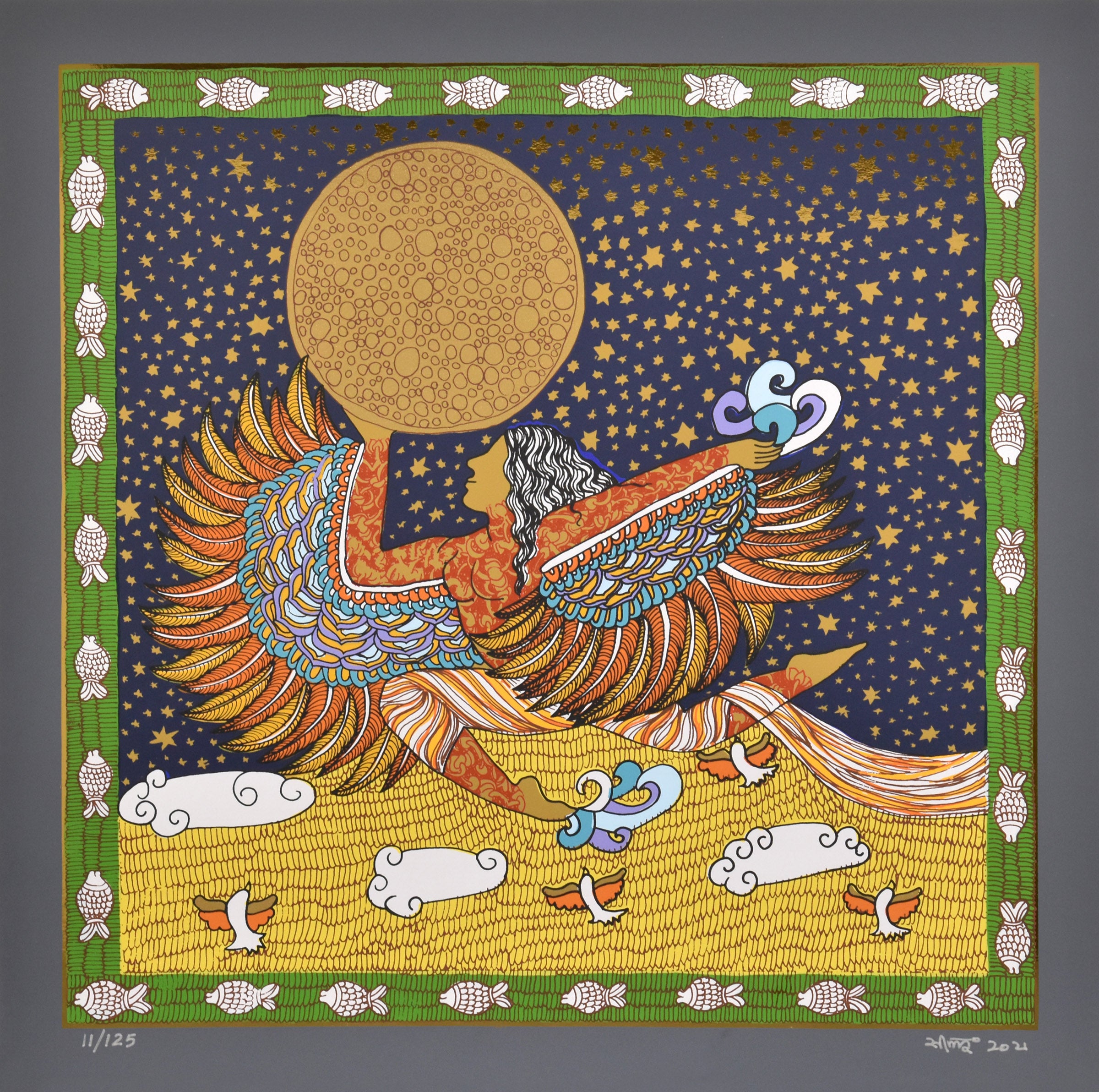 Buy Original The Golden Womb 9 Painting online By Seema Kohli | Eikowa