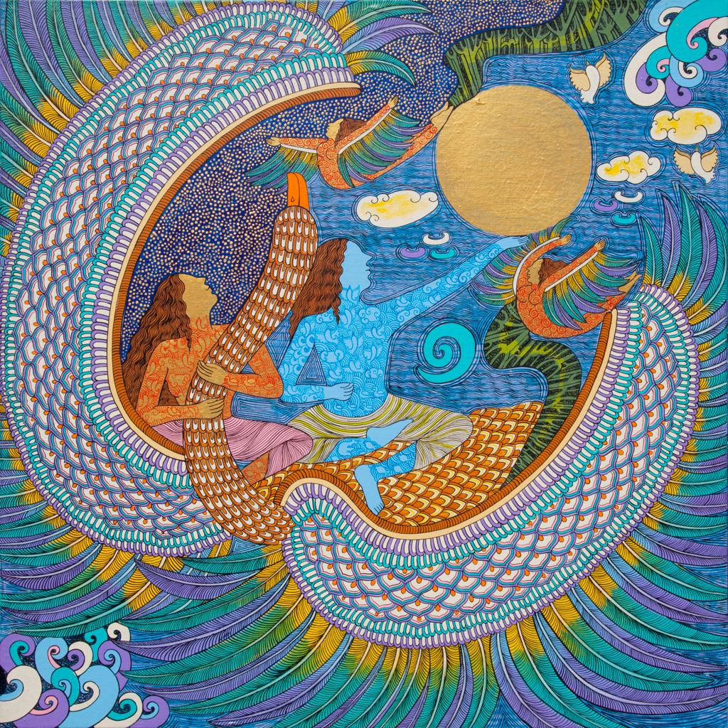 Buy Original Golden Womb Series 12 Painting online By Seema Kohli | Eikowa